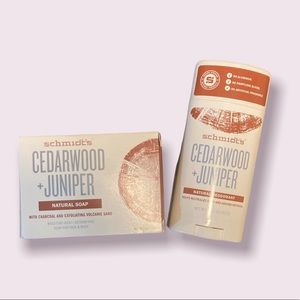 Schmidt’s Deodorant and Soap Bundle Cedarwood